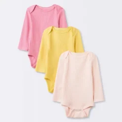 Baby Girls' 3pk Long Sleeve Waffle Bodysuit - Cloud Island™ Pink 7 Baby Girls' 3pk Long Sleeve Waffle Bodysuit - Cloud Island™ Pink -Cloud Island GUEST 0519e5ad 7837 43db a325 09c5dbddd3a9
