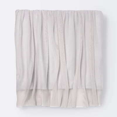Crib Skirt Tulle - Cloud Island™ Gray 1 Crib Skirt Tulle - Cloud Island™ Gray