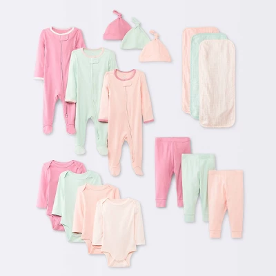 Baby Girls' Layette Gifting Bundle - Cloud Island™ Pink 5 Baby Girls' Layette Gifting Bundle - Cloud Island™ Pink - Image 5