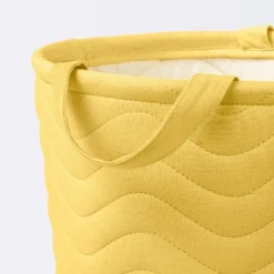 Quilted Fabric Medium Round Storage Basket - Yellow - Cloud Island™ -Cloud Island GUEST 1204c095 e3d0 442b 8edf 410f57dad397