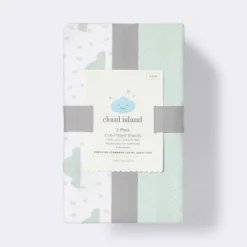 Fitted Crib Sheet - Cloud Island™ - Clouds/Mint - 2pk 3 Fitted Crib Sheet - Cloud Island™ - Clouds/Mint - 2pk -Cloud Island GUEST 1b37b9d3 dd2b 4e1b 9a31 f545d2ced1e7