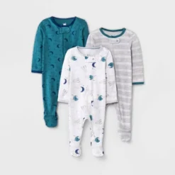 Baby Boys' 3pk Pandas Zip-Up Sleep N' Play - Cloud Island™ Heather Gray -Cloud Island GUEST 1b9da3cb e772 48b3 8e2d 6e0e577e417c