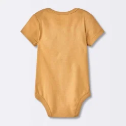 Baby 7pk Short Sleeve Bodysuit - Cloud Island™ Orange