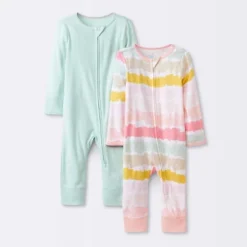 Baby Girls' 2pk Zip Romper - Cloud Island™ -Cloud Island GUEST 1f035297 eb04 47d5 8007 56efe4d860be