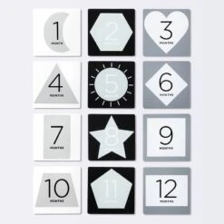 Square Monthly Milestone Cards - Black - Cloud Island™ -Cloud Island GUEST 23d8c453 0b07 4480 b246 5cc7c7d41cf4