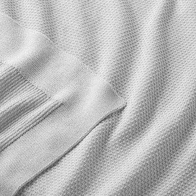 Seed Stitch Sweater Knit Baby Blanket - Gray - Cloud Island™ 2 Seed Stitch Sweater Knit Baby Blanket - Gray - Cloud Island™ - Image 2