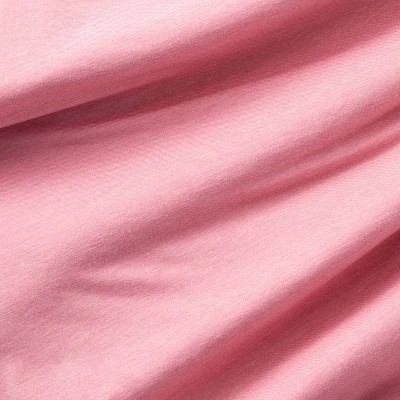 Polyester Rayon Fitted Crib Sheet - Solid Mauve - Cloud Island™ 2 Polyester Rayon Fitted Crib Sheet - Solid Mauve - Cloud Island™ - Image 2