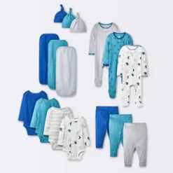 Baby Boys' 16pk Layette Gifting Bundle - Cloud Island™ Blue -Cloud Island GUEST 73b903eb 5896 453a aeb8 ee04930c2ca7