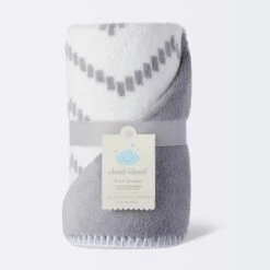 Plush Baby Blanket - Chevron - Gray - Cloud Island™ 5 Plush Baby Blanket - Chevron - Gray - Cloud Island™ -Cloud Island GUEST 839a0711 d92f 488f 9431 2e26fcef0a1f