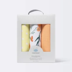 Muslin Swaddle Blanket - Cloud Island™ Garden Floral - 3pk -Cloud Island GUEST 8bb464ef 43b2 4cd4 a8e9 e775dd85ddff