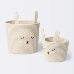 Coiled Rope Small Round Storage Basket - Rabbit - Cloud Island™ -Cloud Island GUEST af7f0e09 bdf8 4734 a3ec 70dd06adeeb5