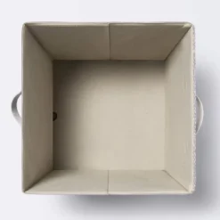 Tufted Canvas 13"x13" Storage Cube - Cloud Island™ Gray/Cream 5 Tufted Canvas 13"x13" Storage Cube - Cloud Island™ Gray/Cream -Cloud Island GUEST c67d35c4 db01 4dd6 aaf7 bf1269979386