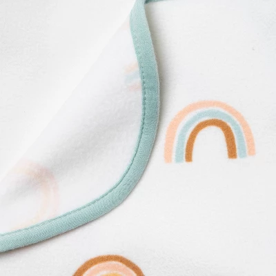 Brushed Jersey Stroller Blanket Rainbow - Cloud Island™ 2 Brushed Jersey Stroller Blanket Rainbow - Cloud Island™ - Image 2