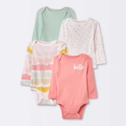 Baby Girls' 4pk Long Sleeve Bodysuit - Cloud Island™ Floral 11 Baby Girls' 4pk Long Sleeve Bodysuit - Cloud Island™ Floral -Cloud Island GUEST d6cf913a 1dd8 417e a034 f2d2d36d4303