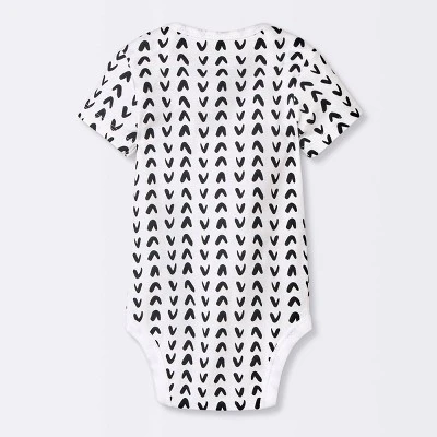 Baby 4pk Short Sleeve Bodysuit - Cloud Island™ Black 1 Baby 4pk Short Sleeve Bodysuit - Cloud Island™ Black